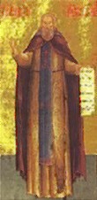 Icon of Saint Sergius blessing his flock