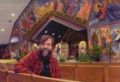 Fr. Theodore frescoing the Church of the Holy Trinity in Parma OH 2001